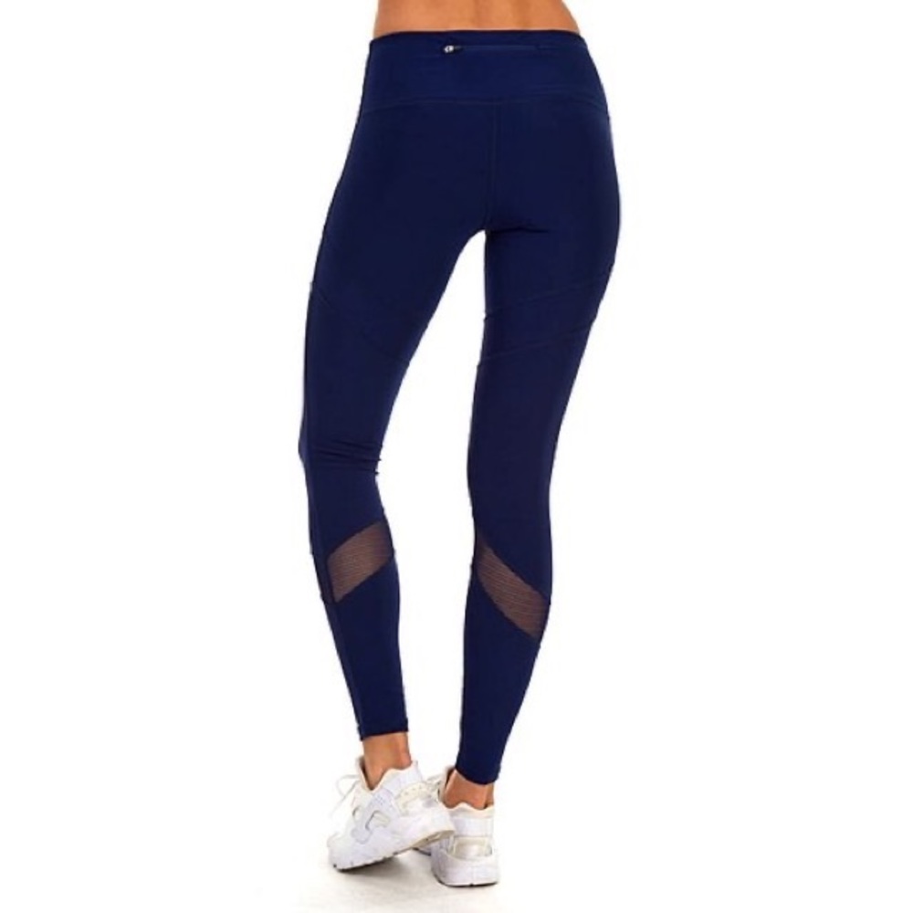 3/$20 💚 X by Gottex navy mesh stripe leggings